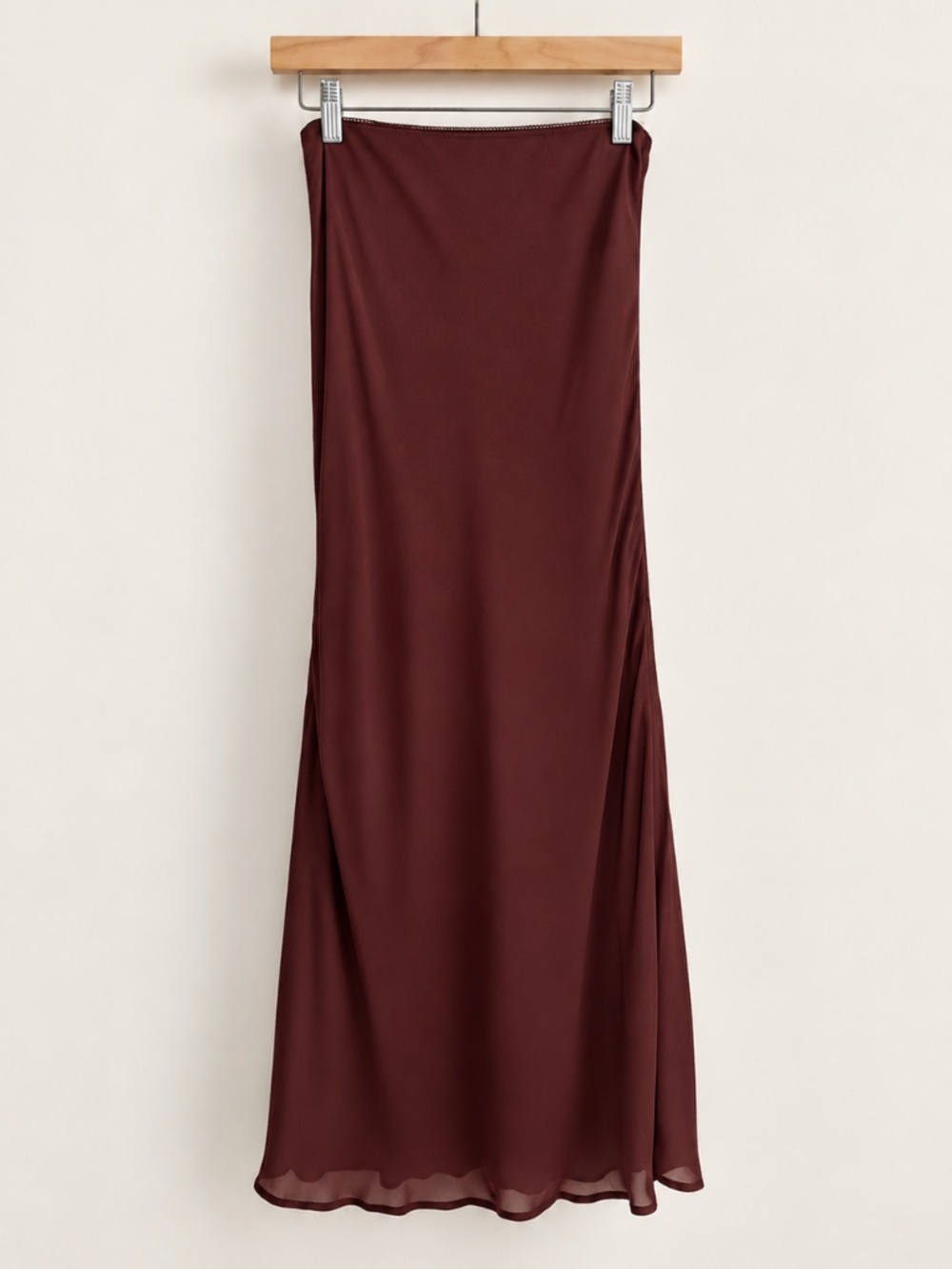 Reformation Layla Skirt Mahogany Size 0